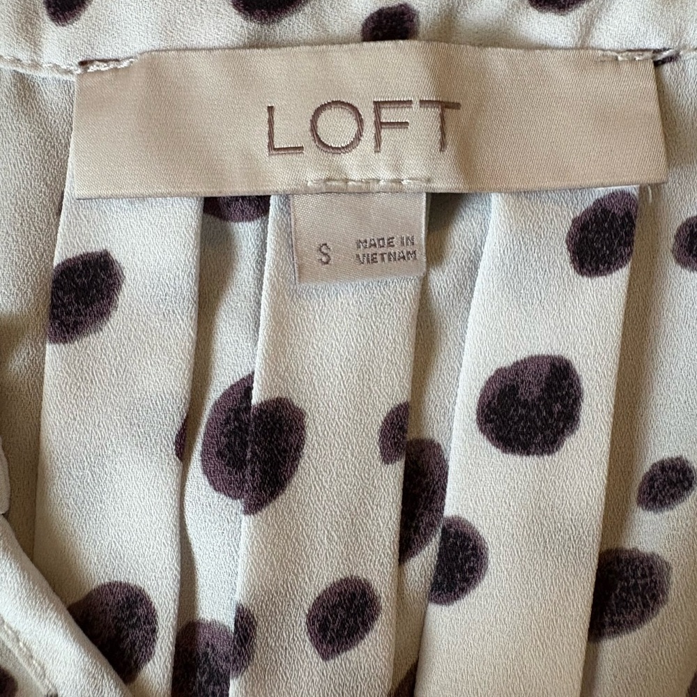 LOFT Dalmatian Print Top - Picture 3 of 3